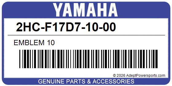 Yamaha 2HC-F17D7-10-00 Emblem 10