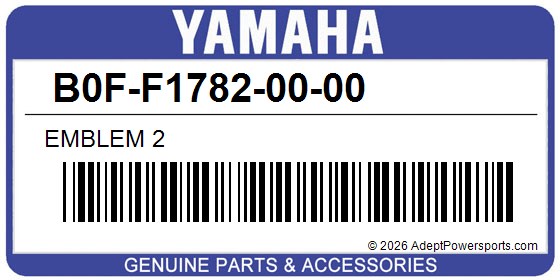 Yamaha B0F-F1782-00-00 Emblem 2