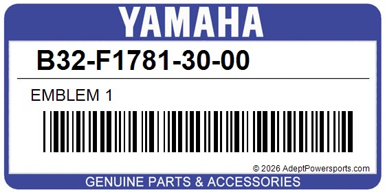 Yamaha B32-F1781-30-00 Emblem 1