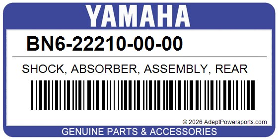 Yamaha BN6-22210-00-00 Shock, Absorber, Assembly, Rear