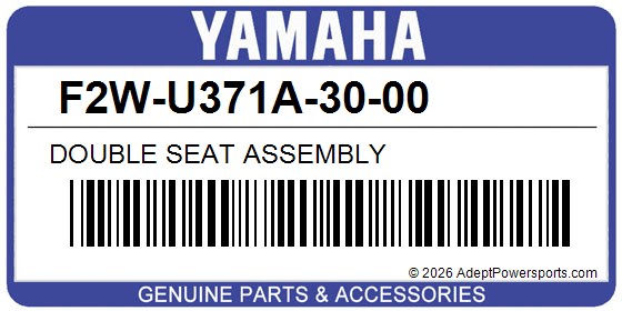 Yamaha F2W-U371A-30-00 Double Seat Assembly