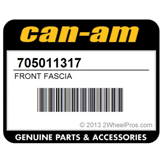 Can-Am 705011317 Front Fascia