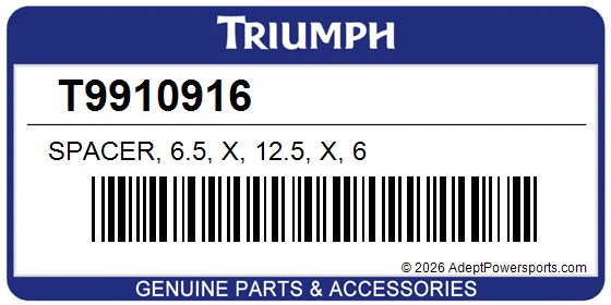 Triumph T9910916 Spacer, 6.5, X, 12.5, X, 6