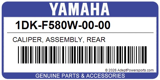 Yamaha 1DK-F580W-00-00 Caliper, Assembly, Rear
