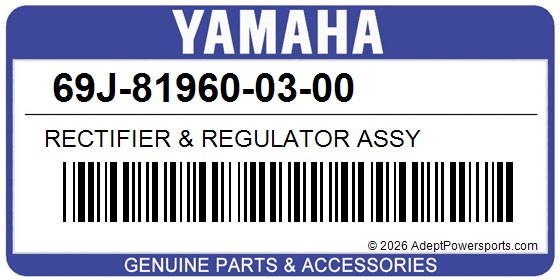 Yamaha 69J-81960-03-00 Rectifier & Regulator Assy
