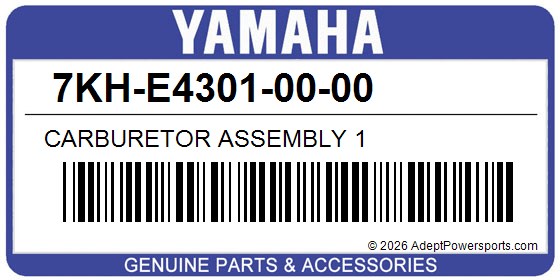 Yamaha 7KH-E4301-00-00 Carburetor Assembly 1