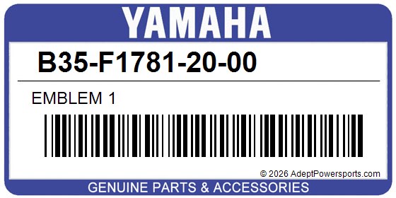 Yamaha B35-F1781-20-00 Emblem 1