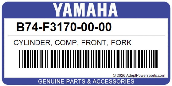Yamaha B74-F3170-00-00 Cylinder, Comp, Front, Fork