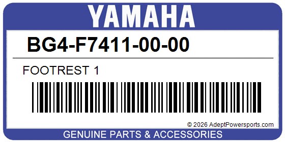 Yamaha BG4-F7411-00-00 Footrest 1
