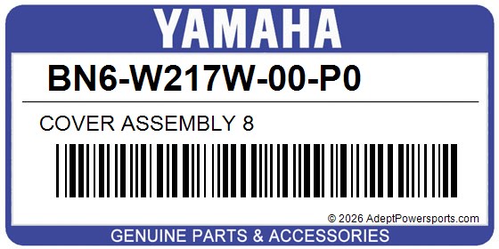 Yamaha BN6-W217W-00-P0 Cover Assembly 8