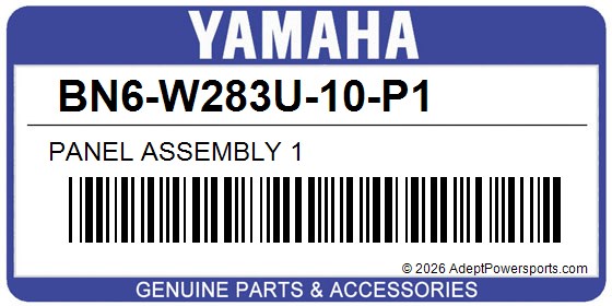 Yamaha BN6-W283U-10-P1 Panel Assembly 1