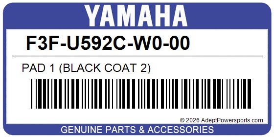 Yamaha F3F-U592C-W0-00 Pad 1 (Black Coat 2)