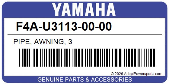 Yamaha F4A-U3113-00-00 Pipe, Awning, 3