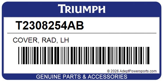Triumph T2308254AB Cover, Rad, Lh