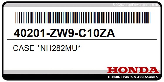 Honda 40201-ZW9-C10ZA Case *Nh282mu*