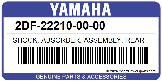 Yamaha 2DF-22210-00-00 Shock, Absorber, Assembly, Rear