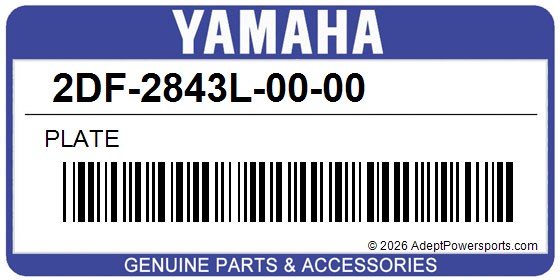 Yamaha 2DF-2843L-00-00 Plate