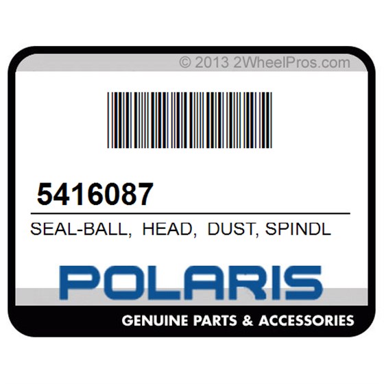Polaris 5416087 Seal-Ball, Head, Dust, Spindle