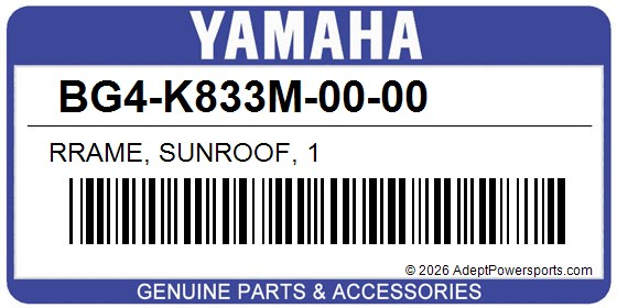 Yamaha BG4-K833M-00-00 Rrame, Sunroof, 1