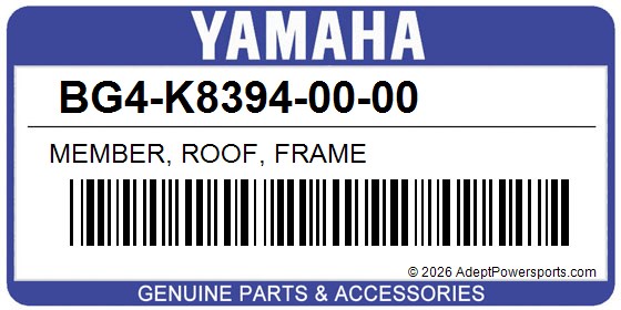 Yamaha BG4-K8394-00-00 Member, Roof, Frame