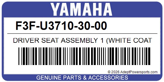 Yamaha F3F-U3710-30-00 Driver Seat Assembly 1 (White Coat 5)