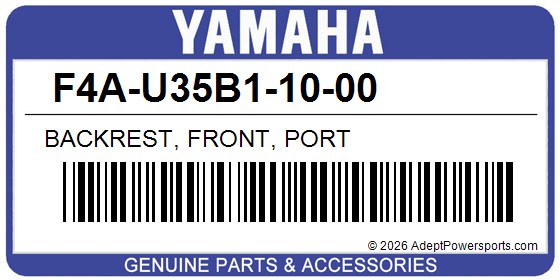 Yamaha F4A-U35B1-10-00 Backrest, Front, Port