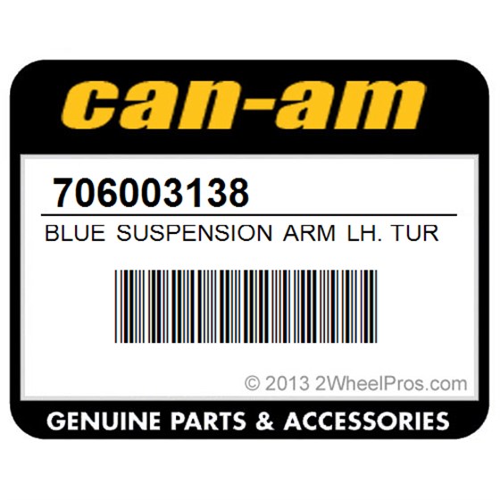 Can-Am 706003138 Blue Suspension Arm Lh. Turbo Model