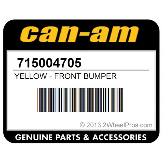 Can-Am 715004705 Yellow - Front Bumper