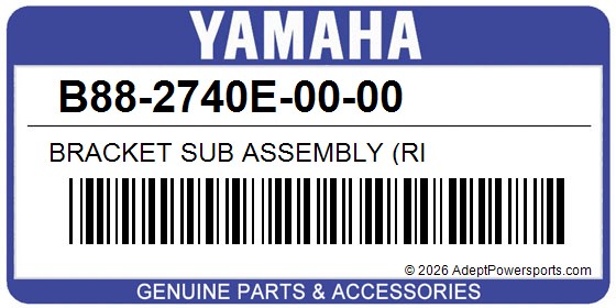 Yamaha B88-2740E-00-00 Bracket Sub Assembly (Ri