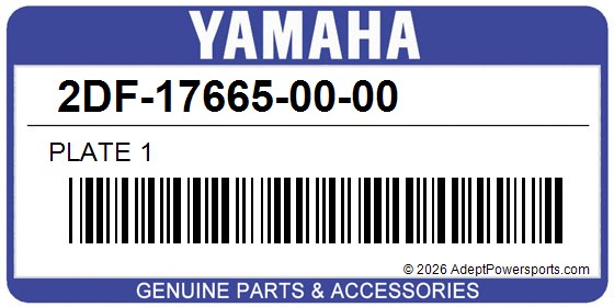 Yamaha 2DF-17665-00-00 Plate 1