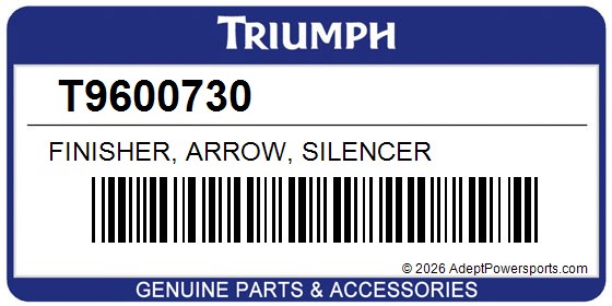 Triumph T9600730 Finisher, Arrow, Silencer