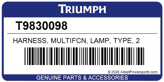 Triumph T9830098 Harness, Multifcn, Lamp, Type, 2