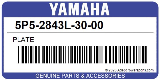 Yamaha 5P5-2843L-30-00 Plate