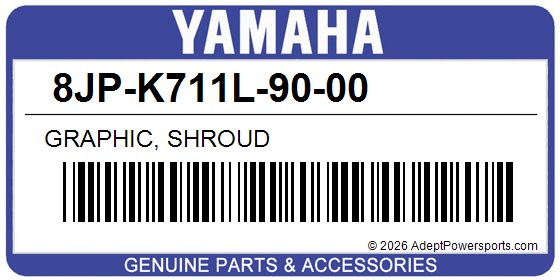 Yamaha 8JP-K711L-90-00 Graphic, Shroud