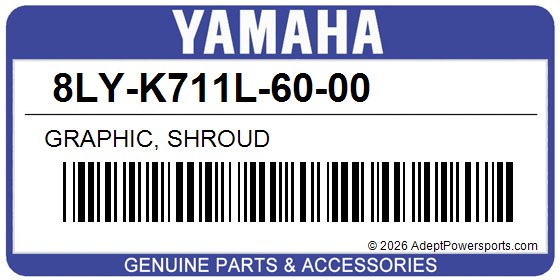 Yamaha 8LY-K711L-60-00 Graphic, Shroud