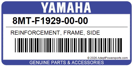 Yamaha 8MT-F1929-00-00 Reinforcement, Frame, Side