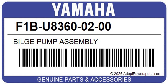 Yamaha F1B-U8360-02-00 Bilge Pump Assembly