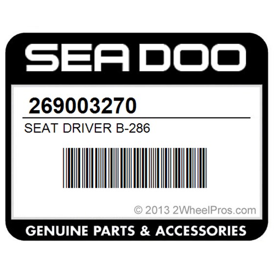 Sea-Doo 269003270 Seat Driver B-286