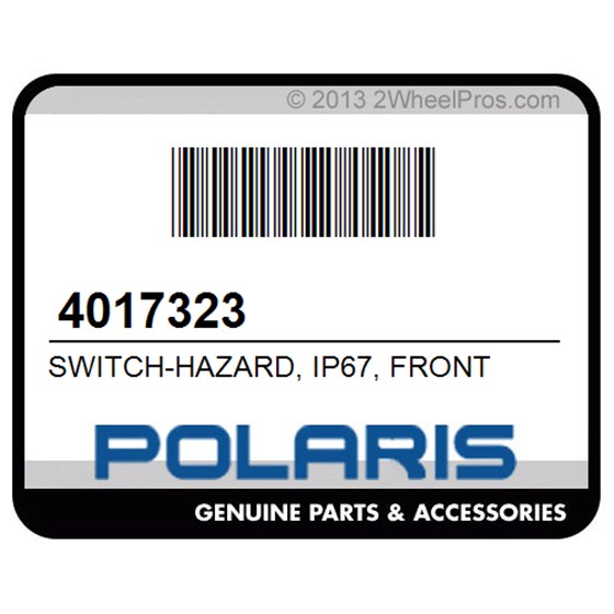 Polaris 4017323 Switch-Hazard, Ip67, Front