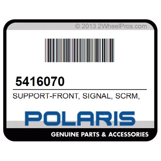 Polaris 5416070 Support-Front, Signal, Scrm, Lh