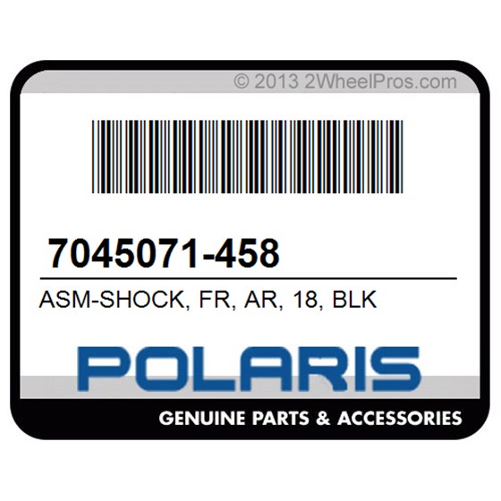 Polaris 7045071-458 Asm-Shock, Fr, Ar, 18, Blk