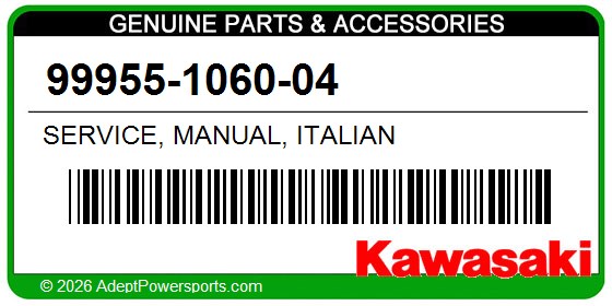Kawasaki 99955-1060-04 Service, Manual, Italian