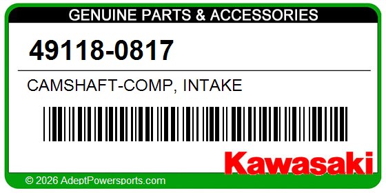 Kawasaki 49118-0817 Camshaft-Comp, Intake