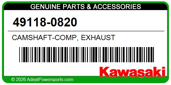 Kawasaki 49118-0820 Camshaft-Comp, Exhaust