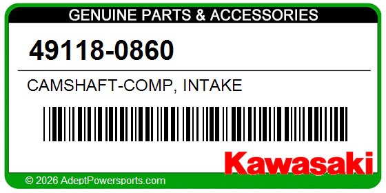 Kawasaki 49118-0860 Camshaft-Comp, Intake