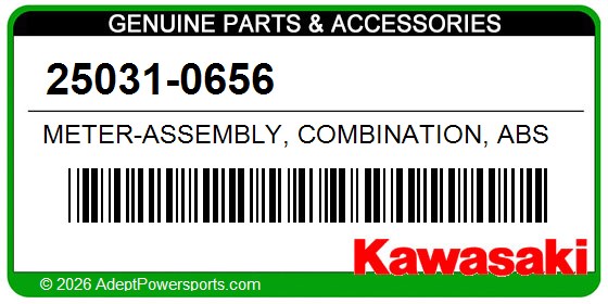 Kawasaki 25031-0656 Meter-Assembly, Combination, Abs