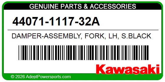Kawasaki 44071-1117-32A Damper-Assembly, Fork, Lh, S.Black