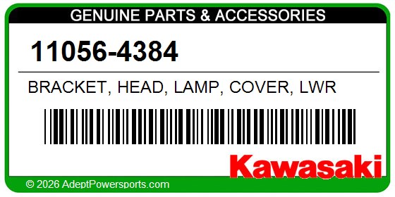 Kawasaki 11056-4384 Bracket, Head, Lamp, Cover, Lwr