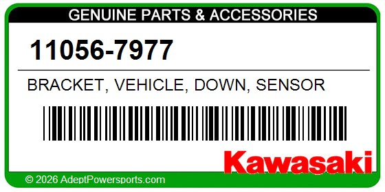 Kawasaki 11056-7977 Bracket, Vehicle, Down, Sensor