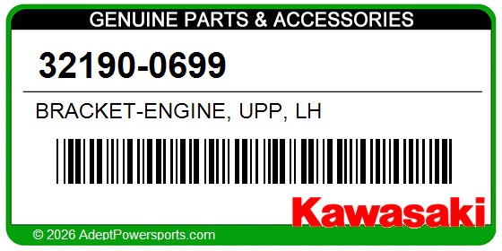 Kawasaki 32190-0699 Bracket-Engine, Upp, Lh